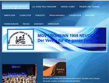 Tablet Screenshot of mgv-frohsinn-neudorf.de